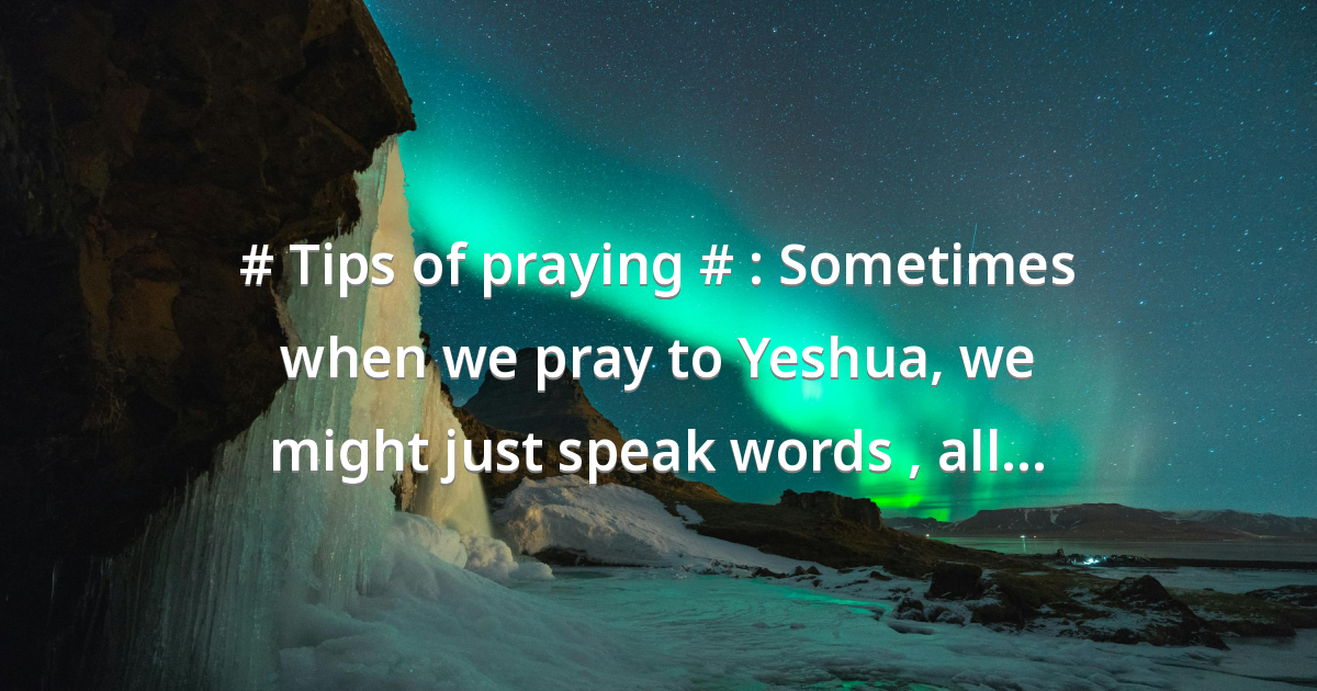 Prayer image
