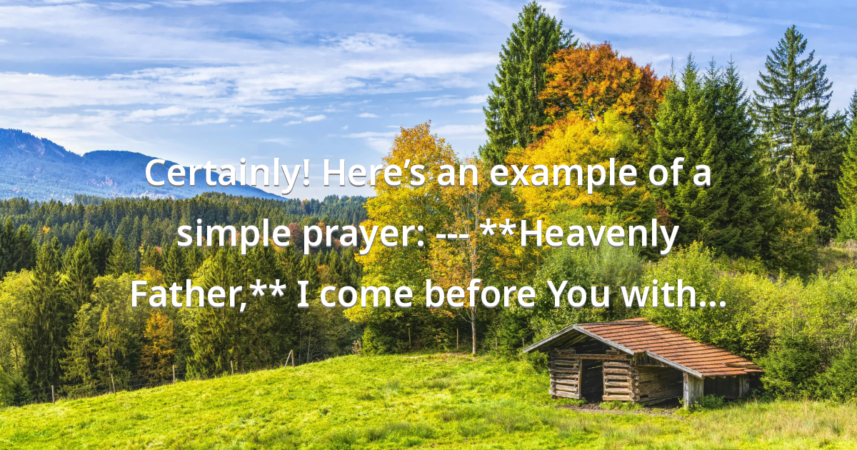 Prayer image
